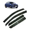 Maruti New Dzire 2017 Car Window Door Visor with Chrome Line (Set Of 4 Pcs.)