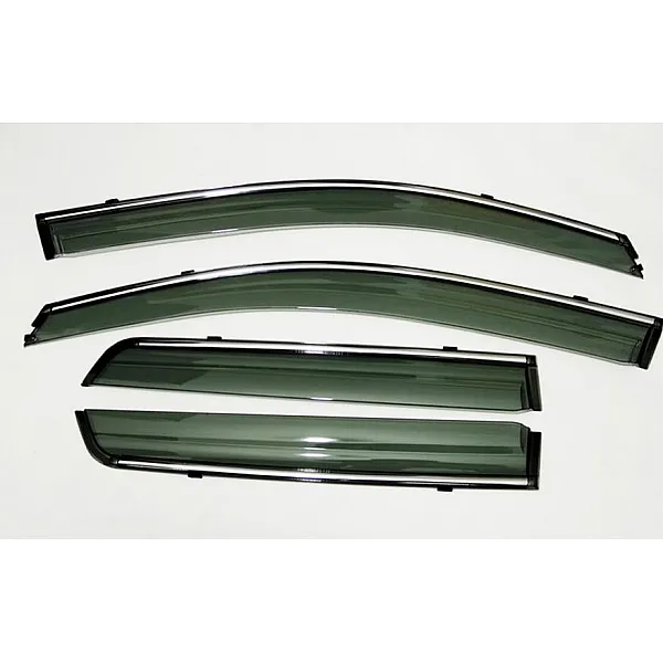 Galio Chrome Line Door Visor for Vento, Rapid