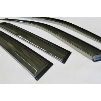 MG Hector Car Window Door Visor with Chrome Line (Set Of 4Pcs.)
