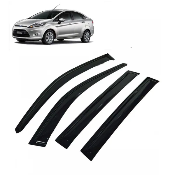 Car Window Door Visor For Ford Fiesta New Set Of 4 (Black) Car Window Door Visor For Ford Fiesta New Set Of 4 (Black)