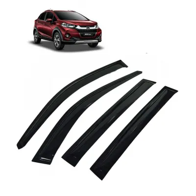 Car Window Door Visor For Honda WRV Set Of 4 (Black)