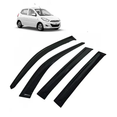 Car Window Door Visor For Hyundai I10 Old Set Of 4 (Black)