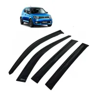 Car Window Door Visor For Maruti Nexa Ignis Set Of 4 (Black)