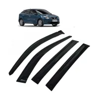 Car Window Door Visor For Maruti Suzuki Baleno New Set Of 4 (Black)