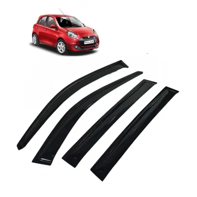 Car Window Door Visor For Renault Pulse Set Of 4 (Black)