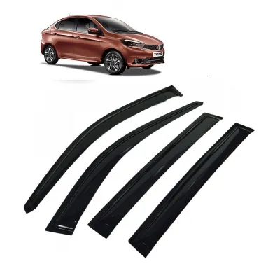 Car Window Door Visor For Tata Tigor Set Of 4 (Black)