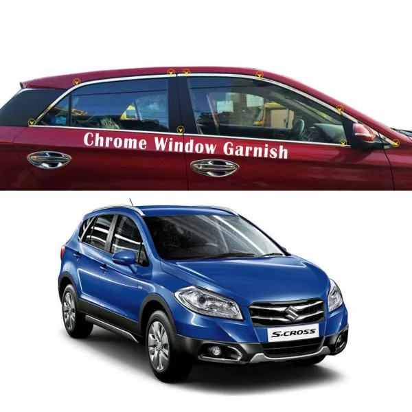 Maruti Suzuki S Cross Full Window Chrome Garnish Trims Maruti Suzuki S Cross Full Window Chrome Garnish Trims