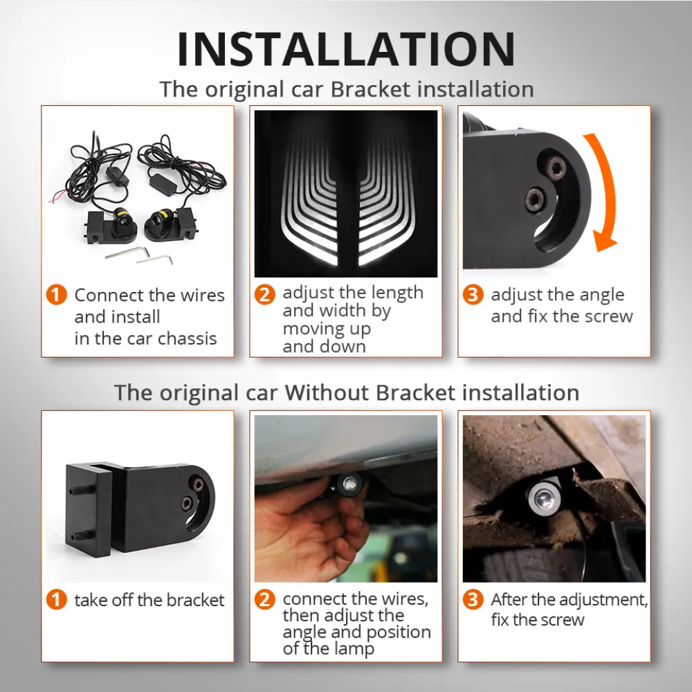 Angel Wing Welcome Shadow Door Light Projector Lamp for All Cars &ndash; Universal Fit