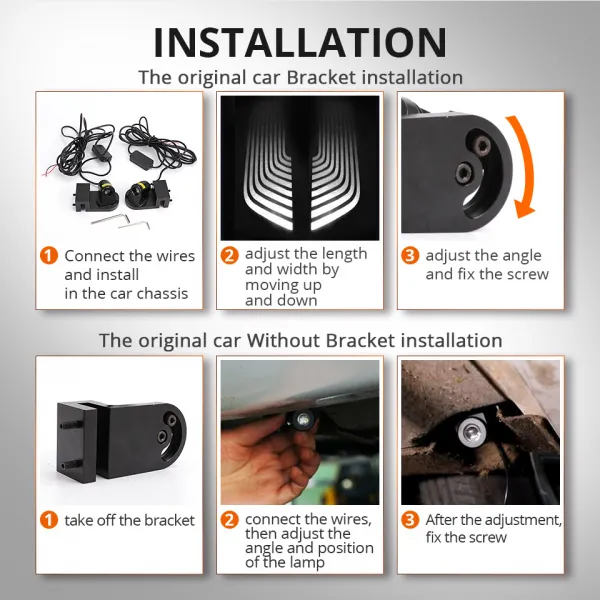 Premium Angel Wing  Welcome Shadow Door Light Projector Lamp for All Cars (Set of 2Pcs.)