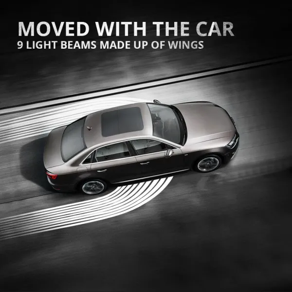 Premium Angel Wing  Welcome Shadow Door Light Projector Lamp for All Cars (Set of 2Pcs.)