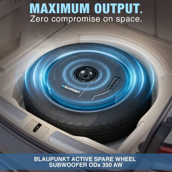 Blaupunkt ODx 350AW 11-Inch Active Spare Wheel Subwoofer | 350W RMS | 1100W Max