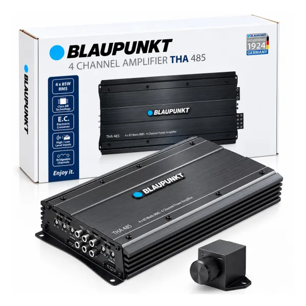 Blaupunkt THA 485 4 Channel Class A/B Car Amplifier 720W