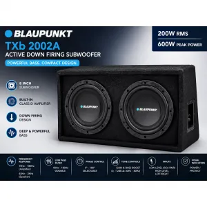 Blaupunkt TXb 2002A Active Down Firing Car Subwoofer Blaupunkt TXb 2002A Active Down Firing Car Subwoofer
