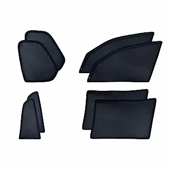 BMW X7 2020 Onwards Zipper Magnetic Window Sun Shades - 8 Pieces