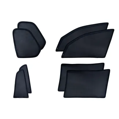 BMW X7 2020 Onwards Zipper Magnetic Window Sun Shades - 8 Pieces