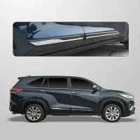 Side Door Cladding for Toyota Innova Hycross 2023 Onwards - Matte Black with Chrome Finish Side Door Cladding for Toyota Innova Hycross 2023 Onwards - Matte Black with Chrome Finish