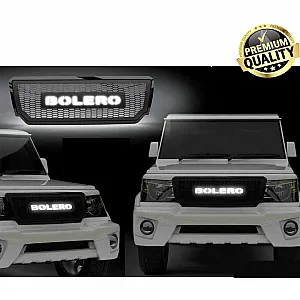Mahindra Bolero Logo Alpha Front Grill With LED Neon Lights Mahindra Bolero Logo Alpha Front Grill With LED Neon Lights