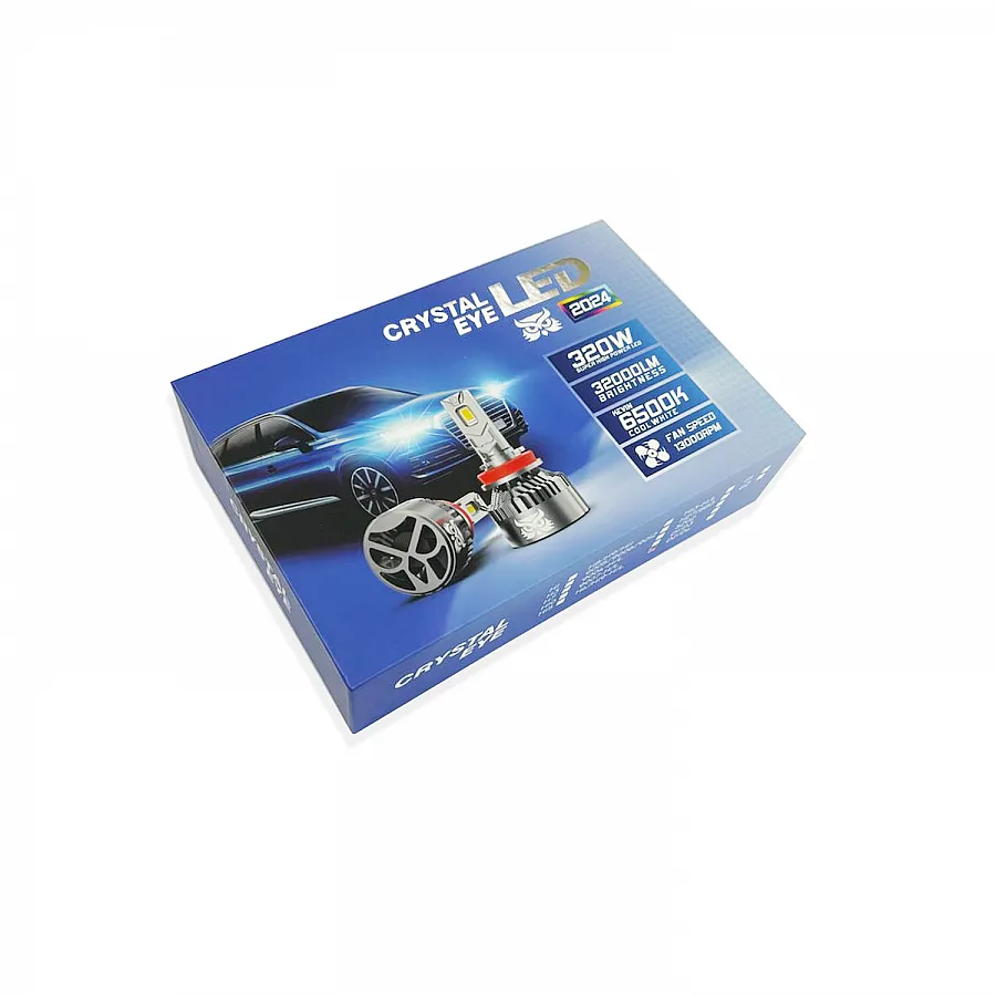 Crystal Eye 320W Car H7 LED Headlight Bulbs 6500K