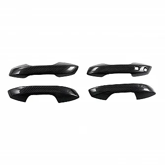 Black Carbon Door Handle Cover for BYD Atto 3 2022 Onwards - Sensor with Key