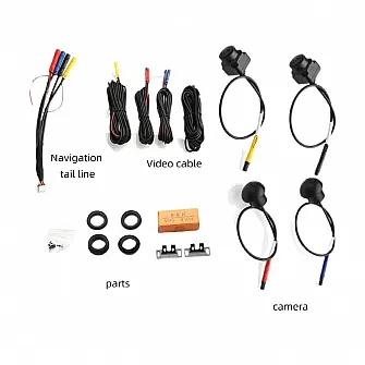 Carhatke 360 Camera for Car – 360 Degree Camera System for Car with Bird View Parking Camera