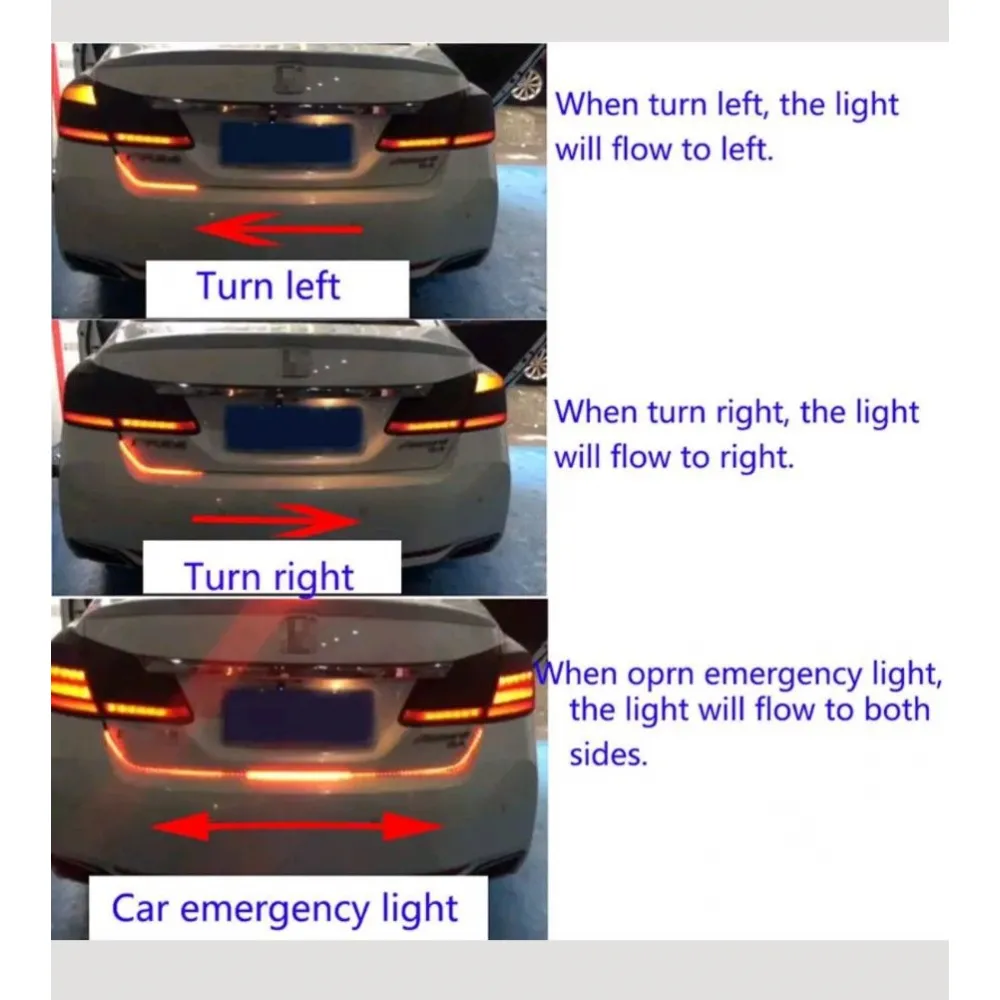 Carhatke Dicky Trunk Boot Strip Running Dicky Light For All Cars