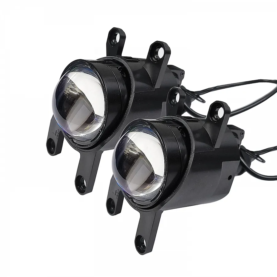 Carhatke 85W Projector Fog Light 2 Inch With High/Low Beam Blue Lens for Crysta, Hycross, Fortuner, Aura, Nios, i20, Venue and Others