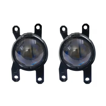 Carhatke 85W Projector Fog Light 2 Inch With High/Low Beam Blue Lens for Crysta, Hycross, Fortuner, Aura, Nios, i20, Venue and Others
