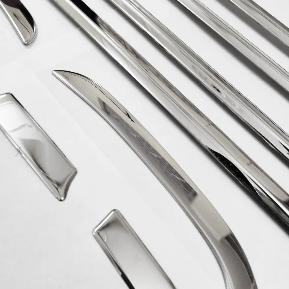 Honda Amaze 2018 Lower Window Chrome Garnish Trims (Set Of 10Pcs.)