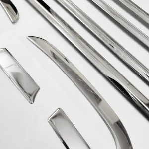 Honda Amaze 2018 Lower Window Chrome Garnish Trims (Set Of 10Pcs.)