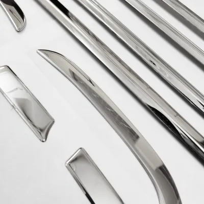 Honda Amaze 2018 Lower Window Chrome Garnish Trims (Set Of 10Pcs.)