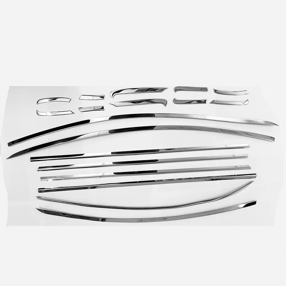 Honda City 2015-2017 Full Window Chrome Garnish Trims (Set Of 18Pcs.)