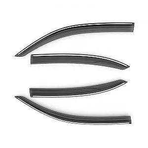 Galio Chrome Line Door Visor for Honda Amaze 2018 Onwards