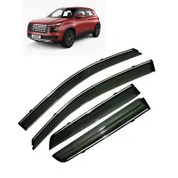 Hyundai  New Venue Facelift 2022 Window Door Visor with Chrome Line (Set Of 4 Pcs.)