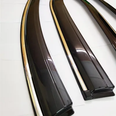 MG ZS EV Car Window Door Visor with Chrome Line (Set Of 4 Pcs.)