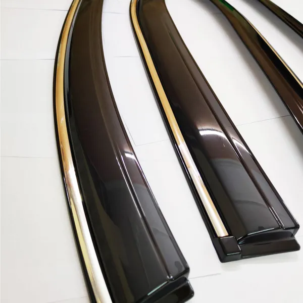 MG ZS EV Car Window Door Visor with Chrome Line (Set Of 4 Pcs.)