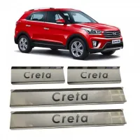 Hyundai Creta 2015-2018 Stainless Steel Door Scuff Foot Sill Plate Guards (Set of 4 Pcs.) Hyundai Creta 2015-2018 Stainless Steel Door Scuff Foot Sill Plate Guards (Set of 4 Pcs.)