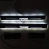 Tata Tiago Car Door LED Footstep Light Scuff Sill Plate Guards in Matrix Moving Light Effect - 4 Pieces
