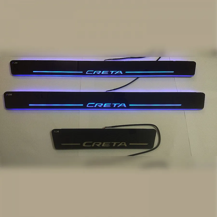 Hyundai Creta 2015 Onwards Onwards Door Opening Matrix Moving LED Footstep - 4 Pieces