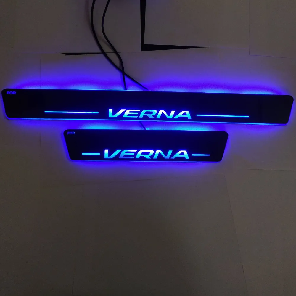 Hyundai Verna 2017 Onwards Onwards Door Opening Matrix Moving LED Footstep - 4 Pieces