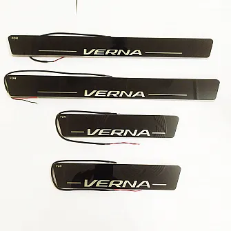 Hyundai Verna 2017 Onwards Onwards Door Opening Matrix Moving LED Footstep - 4 Pieces