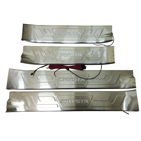 Toyota Innova Crysta 2016 Onwards OEM Door Opening LED Lights Scuff Sill Plate - 4 Pieces Toyota Innova Crysta 2016 Onwards OEM Door Opening LED Lights Scuff Sill Plate - 4 Pieces