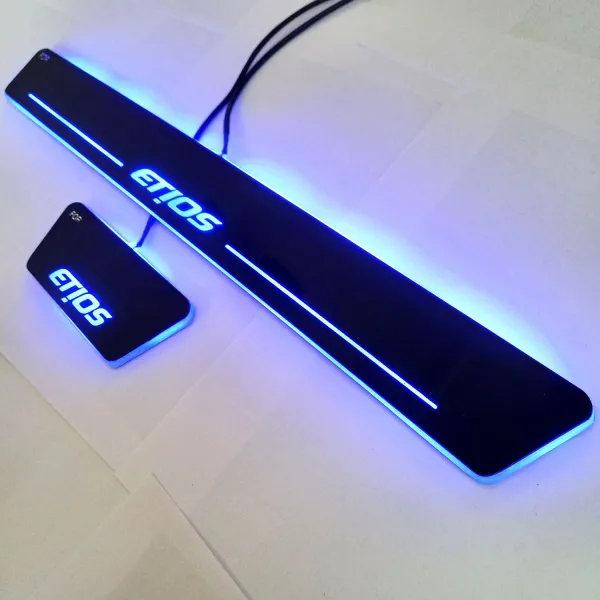 Toyota Etios 2010 Onwards Door Opening LED Footstep - 4 Pieces Toyota Etios 2010 Onwards Door Opening LED Footstep - 4 Pieces