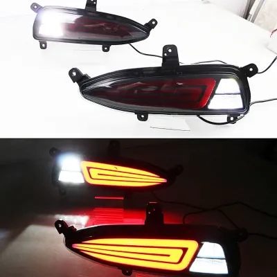 Hyundai i20 Elite Facelift 2018-2020 Bumper LED Reflector Lights in Tail Light Design (Set of 2Pcs)