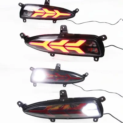 Hyundai i20 Elite Facelift 2018-2020 Bumper LED Reflector Lights in Arrow Style (Set of 2Pcs.)