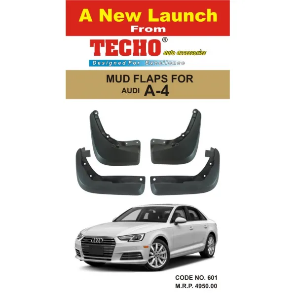 Audi A4 2008-2016 Techo Best Quality O.E Type Mudflap (Set Of 4Pcs.)