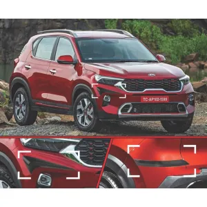 Kia Sonet Custmoised Bumper Protector Guard - Set Of 4