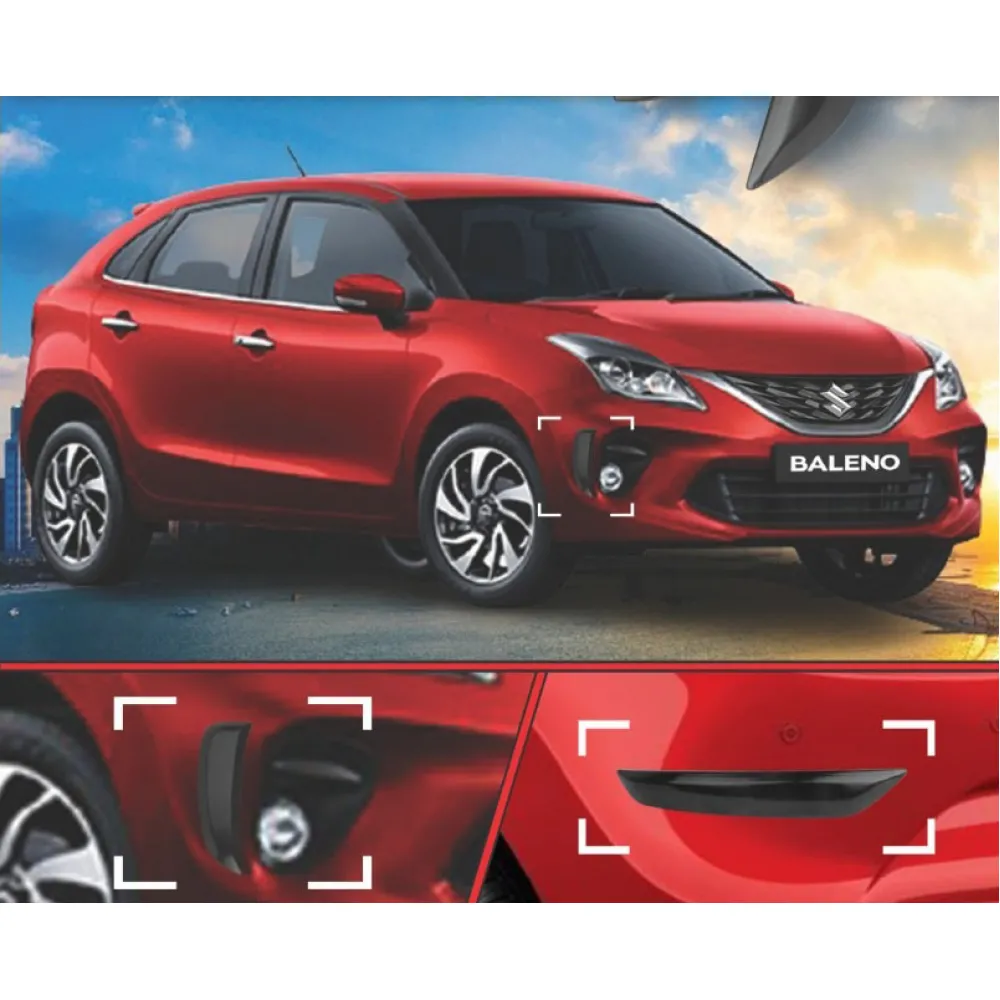 Maruti Suzuki New Baleno Custmoised Bumper Protector Guard - Set Of 4