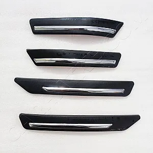 Nissan Magnite 2020 Onwards Customized Bumper Protector Guard with Chrome Line (Set Of 4Pcs.)