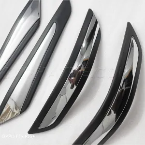 Tata Tiago 2020 Onwards Customized Bumper Protector Guard with Chrome Line (Set Of 4Pcs.) Tata Tiago 2020 Onwards Customized Bumper Protector Guard with Chrome Line (Set Of 4Pcs.)