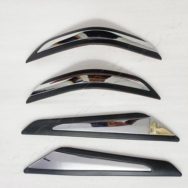Tata Tiago 2020 Onwards Customized Bumper Protector Guard with Chrome Line (Set Of 4Pcs.)
